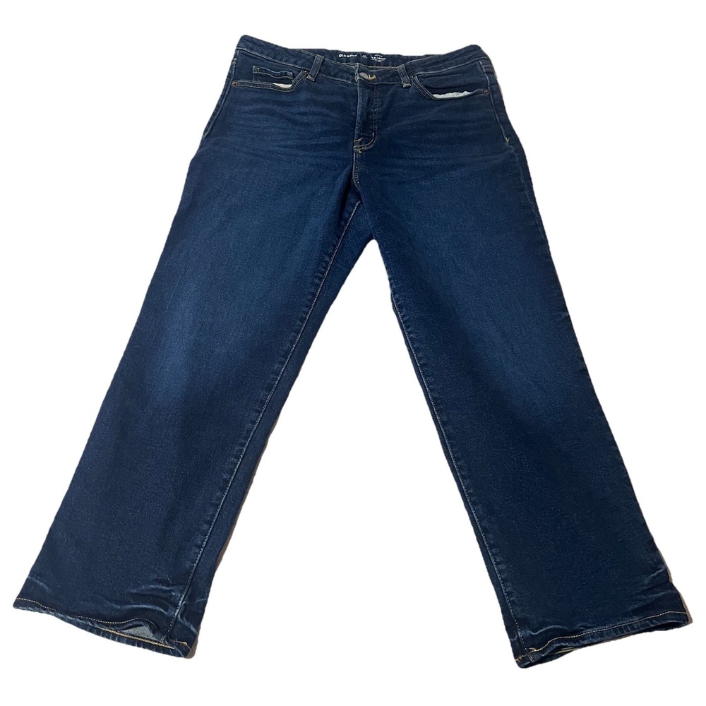 Old Navy Women's Jeans Size 14 Petite OG Loose High-Rise Fit Secret Smooth